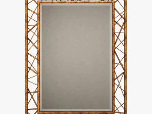 Arteriors домашнее зеркало из минтая сусальным золотом 3D Модель