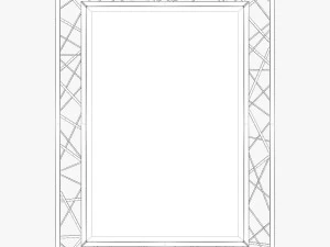 arteriors home pollock gold leaf mirror 3D Model