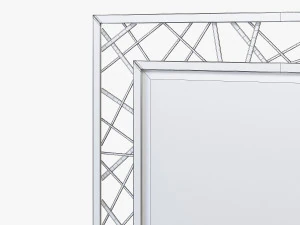 arteriors home pollock gold leaf mirror 3D Model