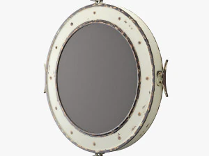 cooper classics nautical distressed cream and aged black mirror 3D Model