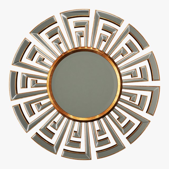 cyan design cleopatra clear and gold mirror Modello 3D .c4d .max .obj .3ds .fbx .stl .blend 