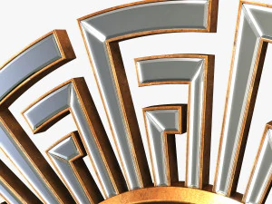 cyan design cleopatra clear and gold mirror 3D Model