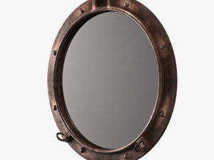cyan design porto rustic bronze mirror Modelo 3D