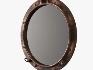 cyan design porto rustic bronze mirror 3D Model