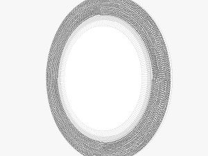 howard elliott collection yukon champagne silver mirror 3D Модель