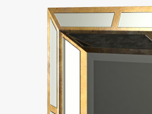paragon aged gold mirror 3D Model
