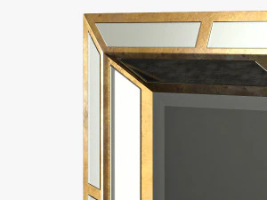 paragon aged gold mirror 3D Model