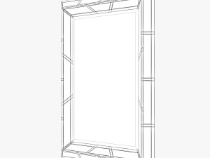 paragon aged gold mirror 3D Model