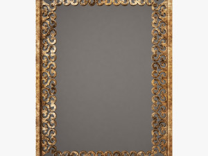 surya becklin rectangular wall mirror 3D Model