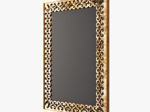 surya becklin rectangular wall mirror 3D Model