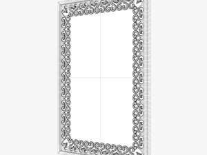 surya becklin rectangular wall mirror 3D Model