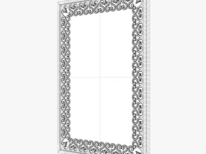 surya becklin rectangular wall mirror 3D Model