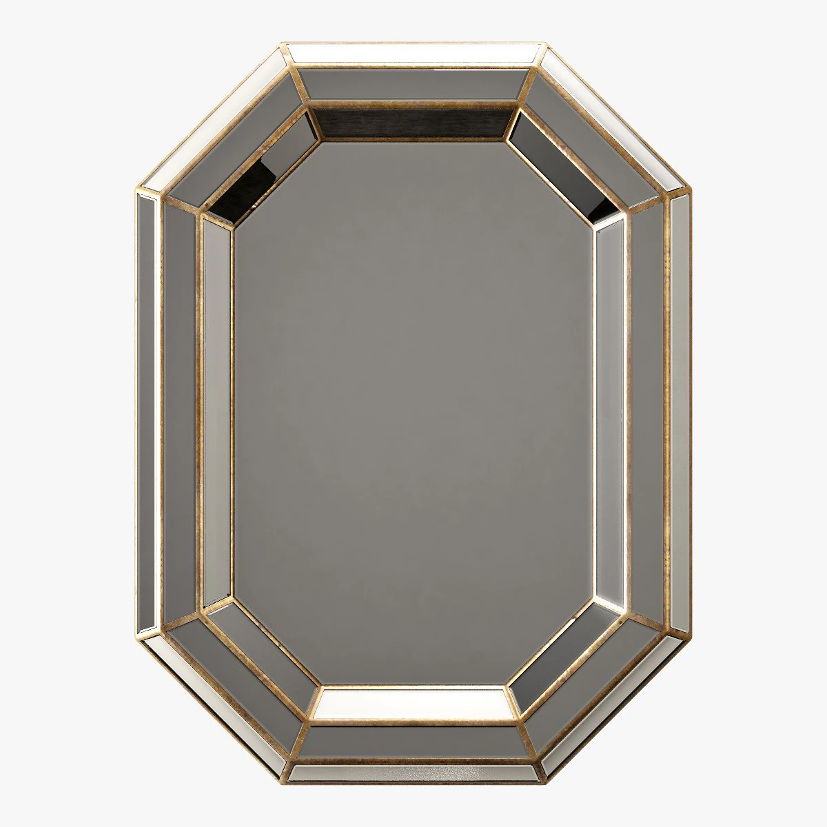 surya gordon champagne wall mirror 3D Model .c4d .max .obj .3ds .fbx .stl .blend 