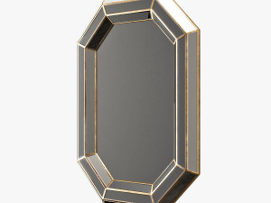 surya gordon champagne wall mirror 3D-Modell