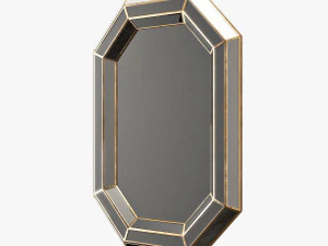 surya gordon champagne wall mirror 3D Model