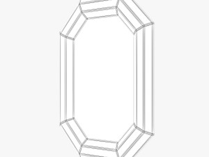 surya gordon champagne wall mirror 3D-Modell