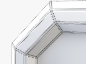 surya gordon champagne wall mirror 3D-Modell