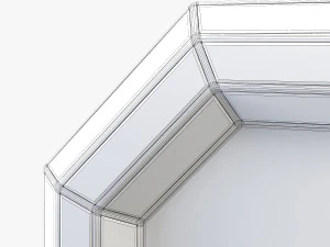 surya gordon champagne wall mirror 3D Model