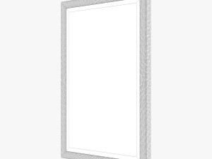 uttermost alshon metallic silver mirror Modelo 3D