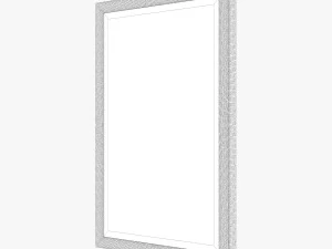 uttermost alshon metallic silver mirror 3D Model