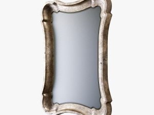 uttermost anatolius antiqued silver leaf mirror 3D-Modell