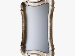 uttermost anatolius antiqued silver leaf mirror 3D Model
