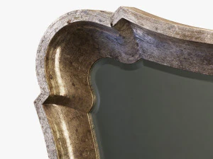 uttermost anatolius antiqued silver leaf mirror 3D Model