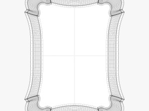 uttermost anatolius antiqued silver leaf mirror 3D-Modell