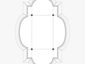 uttermost andorra gold mirror 3D Model