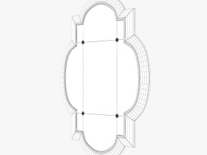 uttermost andorra gold mirror 3D Модель