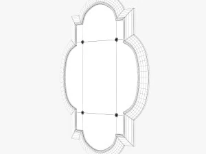 uttermost andorra gold mirror 3D Model