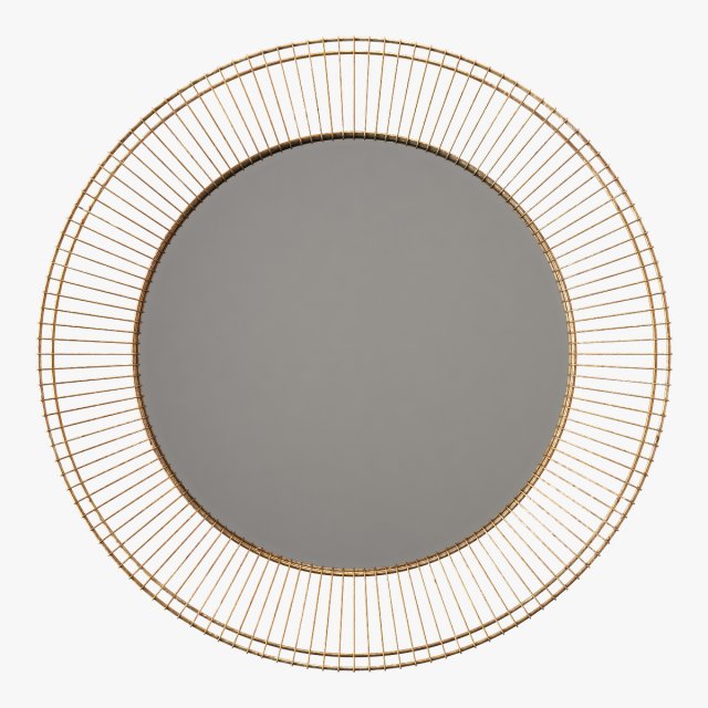 uttermost bricius rust bronze and gold round metal mirror 3D-Modell .c4d .max .obj .3ds .fbx .stl .blend 