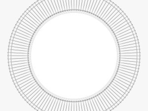 uttermost bricius rust bronze and gold round metal mirror 3D-Modell