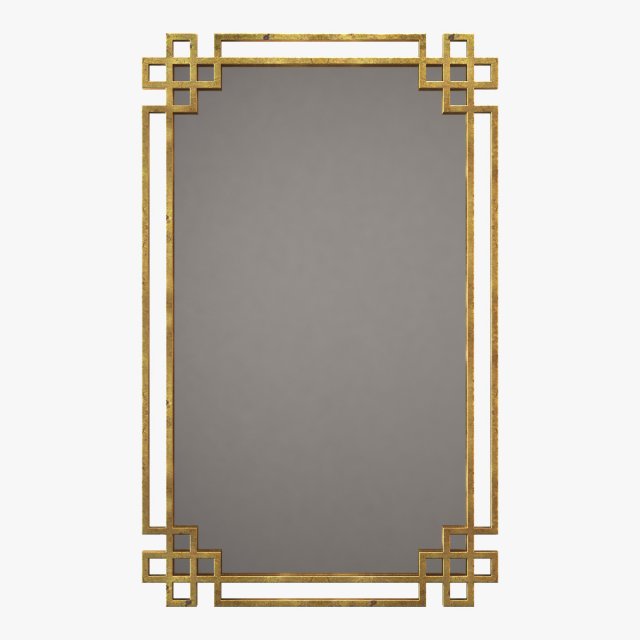 uttermost devoll antique gold mirror 3D 모델 .c4d .max .obj .3ds .fbx .stl .blend 