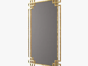 uttermost devoll antique gold mirror 3D Model