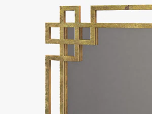uttermost devoll antique gold mirror 3D Model