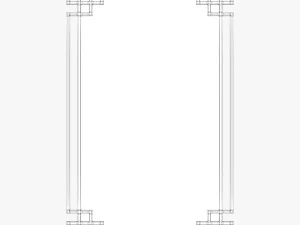 uttermost devoll antique gold mirror 3D Model