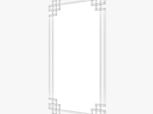 uttermost devoll antique gold mirror 3D Model