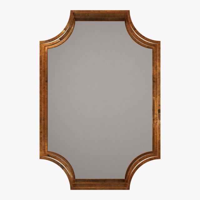 uttermost lindee gold wall mirror 3Dモデル .c4d .max .obj .3ds .fbx .stl .blend 