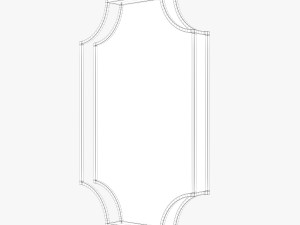 uttermost lindee gold wall mirror 3Dモデル