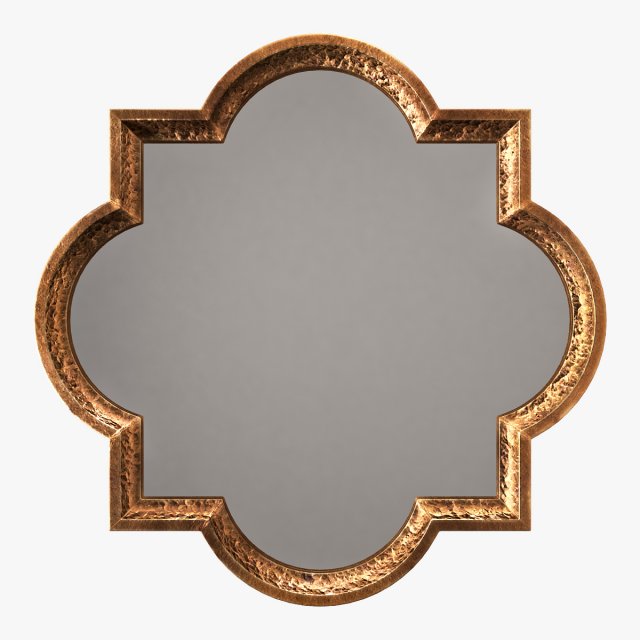uttermost lourosa antique gold mirror 3D 模型 .c4d .max .obj .3ds .fbx .stl .blend 