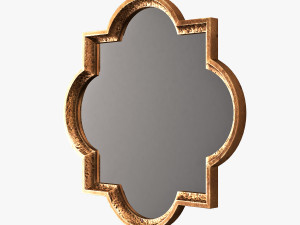 uttermost lourosa antique gold mirror 3D 模型