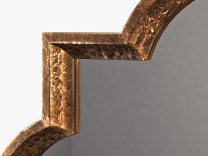 uttermost lourosa antique gold mirror 3D 模型