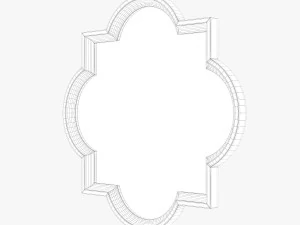 uttermost lourosa antique gold mirror 3D Model