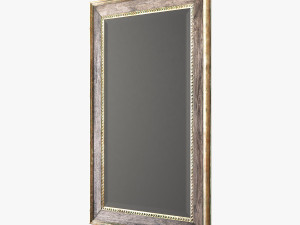 uttermost quintina burnished pine frame and antiqued gold leaf mirror 3D Модель