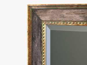 uttermost quintina burnished pine frame and antiqued gold leaf mirror 3D Модель