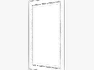 uttermost quintina burnished pine frame and antiqued gold leaf mirror 3D Model