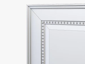 uttermost quintina burnished pine frame and antiqued gold leaf mirror 3D Model