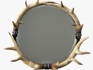 uttermost stag horn mirror 3D Model