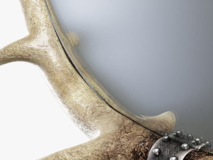 uttermost stag horn mirror 3D Model